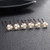 Kercisbeauty Wedding Pearl Hair Pins for Brides Bridal Rhinestones Updos Hair Piece Bridesmaid Hair Accessory (Set of 6)(Rose Gold)