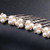 Kercisbeauty Wedding Pearl Hair Pins for Brides Bridal Rhinestones Updos Hair Piece Bridesmaid Hair Accessory (Set of 6)(Rose Gold)