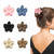 Plumeria Flower Hair Claw Clips,6 Pcs Matte Flower Hair Clips Claw for Women Thick Thin Hair Accessories,Medium Hair Clamps Hair Barrettes Non Slip S