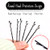 400 Pcs Hair Pins Kit, Including 100 Pcs Bobby Pins, 100 Pcs U Hair Pins, 200 Black Rubber Hair Bands, Hair Pin for Girls and Women, Great for All Ha