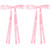 AMYBASIC 2pcs Hair Clips Bow with Long Tail, Tassel Ribbon Hair Clips for girls, Hair Accessories for Baby Toddlers Teens Kids(Pink)