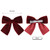 2PCS Velvet Hair Bows Red Hair Ribbon Clips 4" Big Fall Alligator Clips Hair Accessories for Women Girls Toddlers Kids Baby