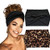 Hexchasty 2Pcs Turban Headbands for Women Fashion Boho Stretchy Thick Cute Extra Wide Headbands large Fabric Knotted Cloth Twisted Head Wraps for Wom