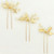 PRETTYLIFE Pearl Wedding Hair Pins U-Shaped Gold Leaf Hair Accessories Head Pieces for Bride Women Girls Party, Set of 3