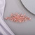 BERYUAN Crystal Hair Comb Beaded Hair Slide Comb for Bride Women Pink