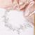 BERYUAN Silver Flower Crystal Headband Crystal Beads Hair Piece Silver Wedding Hair Accessories Bridal Heaband for Wedding for Brides Bridesmaid