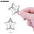 Star Hair Clips 2000s Y2K Snap Hair Barrettes Non Slip Star Hair Accessories Silver Metal Hair Clips for Girls Women -30 PCS 1.57"