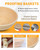 Banneton Bread Proofing Basket, Proofing Basket for Sourdough Bread Baking, Indonesian Rattan Bread Bowl Sourdough bread Baking Supplies with Linen L