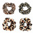 4pcs Cheetah Scrunchie Hair Ties Ropes Elastic Lagre animal print velvet Leopard Scrunchies for Women Girls Pony Tails and Buns