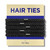 HAVHAF Braided Mens Hair Ties For Men - For Buns Curly Thick Dense Hair Elastic Hair Ties For Guys | No damage Crease Breakage Black 5 Count (Pack of