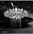 Crystal Wedding Hair Comb Rhinestone Bridal Side Hair Comb Hair Pin Flordal Headpiece Hair Jewelry Silver color Hapibuy