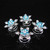 canjoyn 20 Pcs Snowflake Spin Hair Pins Swirl Hair Twists Coils Hair Clips Wedding Bridal Gem Rhinestone Metal Spiral Twist Bun Hair Pins Hair Access