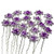 WOIWO 20 PCS Crystal Hair Pins Rose U-sharped Design Metal Hair Pins Fit for Women and Girls Hair Jewelry Accessories, Purpel