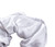 Vividmoo Mulberry Silk Scrunchies-Hair Ties-Ropes Hair Bands, Silver Grey