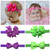 2pc/Set Baby Girls Grosgrain Ribbon Hairband Set Ribbon Bows Hair Tie Headband JB10 (1-Black)
