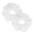 2 Pcs Large Size White Color Scrunchies for Women Hair Elastic Bands