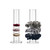 Coward 2 Pcs/Set Clear Acrylic Scrunchie Holder Hair Band Organizer Hair Ties Display Stand for Girls Women (Acrylic 8.6 inch Tall)