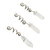 3pcs Cystal Hair Sticks Hairpin-Natural Quartz Hair Clip Sticks for Long Hair Stick Slide Hair Accessories (3J-Quartz)