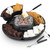 Kusini Smores Maker Tabletop Indoor - Flameless Electric Marshmallow Roaster  4 Detachable Trays & 4 Roasting Forks  Gift Set & Date Night Idea. Mo