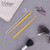 2 Sets of Wooden Hair Sticks Chopsticks - Orange & Yellow