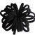 20 PCS Large Hair Ties for Thick Hair Black Hair Bands for Women Men and Girls No Damage Stretchy Ponytail Holders for Braids (5 cm in Diameter, 1 cm