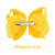 DEEKA 16 PCS 4" Hand-made Hair Bow Grosgrain Ribbon Solid Color Hair Bow Alligator Clips Hair Accessories for Little Teen Toddler Girls -Yellow