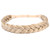 BOBIYA 2 Strands Synthetic Hair Braided Headband Classic Chunky Plaited Braids (Honey Blonde)