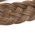 DIGUAN 5 Strands Synthetic Hair Braided Headband Classic Chunky Wide Plaited Braids Elastic Stretch Hairpiece Women Girl Beauty accessory, 56g (#Clay