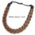 DIGUAN 2 Strands Synthetic Hair Braided Headband Classic Chunky Plaited Braids Elastic Stretch Hairpiece Women Girl Beauty accessory, 54g (Claybank)
