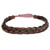 DIGUAN Synthetic Hair Braided Headband Wide Plaited Braids Hairpiece Women Girl Beauty accessory, 55g (Dark Medium Brown)