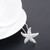 yueton Pack of 10 Bride Crystal Rhinestone Starfish Hair Pin Hair Jewelry Hair Accessories Women Headwear Headdress for Beach Themed Wedding,Party, D