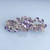 Yheakne Crystal Wedding Hair Clip Barrette Purple Rhinestone Hair Barrette Bling Bridal Headpieces Decorative Headwear Crystal Hair Clip Comb Bride H