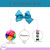 3 Inch Grosgrain Bow for Little Girls- Set of 2 (Turquoise)