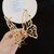Gold Butterfly Hair Clips Tassel Hair Claw Clip with Pearl Design French Hair Barrettes Wedding Hair Accessories for Hair Styling Elegant Hairpin Hai