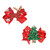 5 Pcs Christmas Sequins Alligator Clips Girls Hair Clips Bows Barrettes Hair Accessories,Include Santa,Christmas Tree and Cap, Elk Styles
