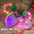 CASDRE Christmas Light up Mouse Ear Headband Xmas Bow Hair Hoop Bell Sparkle Headbands Party Hair Accessories for Women and Girls (B Green Red)