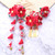 Lurrose 3pcs Japanese Kimono Flower Hair Clips Tassel Hair Hairpins Japanese Style Traditional Kimono Hair Barrettes Hair Accessories for Women (Red)