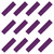 Kenz Laurenz Soft and Stretchy Elastic Cotton Headbands, Pack of 12, Purple