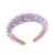Gmmidea Pearl Headbands for Women Girls Jeweled Beaded Headband Thick Padded Fashion Bridal Headband Wedding Birthday Hair Accessories Purple