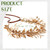 KorViSHOW Gold Leaf Headpiece Greek Goddess Bridal Hairband Golden Leaf Flower Crown Fairy Headwear for Women Girls Party Decoration Wedding Bride Ac