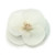 Meilliwish Elegant Silk Cloth Beautiful Flower Hair Claw Clip Hair Pin for Women (A93)(White)