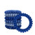 ZHOUMEIWENSP 6 Pcs Spiral Hair Ties, Blue Matte Hair Ties Plastic Phone Cord Hair Bands Ponytail Holder Coil Hair Ties for Any Kinds of Hair, Hair St