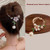 Hair clips claw camellia flower circle non slip hair clip strong hold jaw clips for thick and thin hairs hair accessories for women