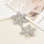 Snowflake Hair Clips Rhinestone Duckbill Hair Pins for Women Girls Silver Crystal Hair Barrettes Bridal Head Piece for Bride Wedding Hair Pins for Br