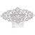 EVER FAITH Bridal Hair Accessories Austrian Crystal Art Deco Wave Wedding Hairpiece Side Comb for Bride Clear Silver-Tone