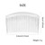 28 Pack Clear White Small Plastic Hair Side Comb With Long Teeth Hairpins Grips Barrettes Clamps Bows for Women Bridal Wedding Veil Decorative Headpi