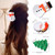 3 Pcs Christmas Hair Claw Clips For Women Girls Christmas Tree Snowman Santa Claus Hair Claw Clips For Thin Medium Hair Cute Hair Accessories Christm