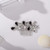 Bridal Hair Comb Rhinestone Teardrop Hair Comb for Bride Beaded Cute Hair Pieces Multi-Color (black, SILVER)