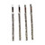 Clear Rhinestone Studded Hair Barette Bobby Pin Clip | 4 Count | Silver