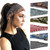 YONUF Boho Headbands For Women Fashion Wide Headband Yoga Workout Head Bands Hair Accessories Band 6 Pack
